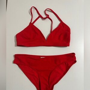 Flagpole Red Women’s Two-Piece Swim Bikini Size X-Small